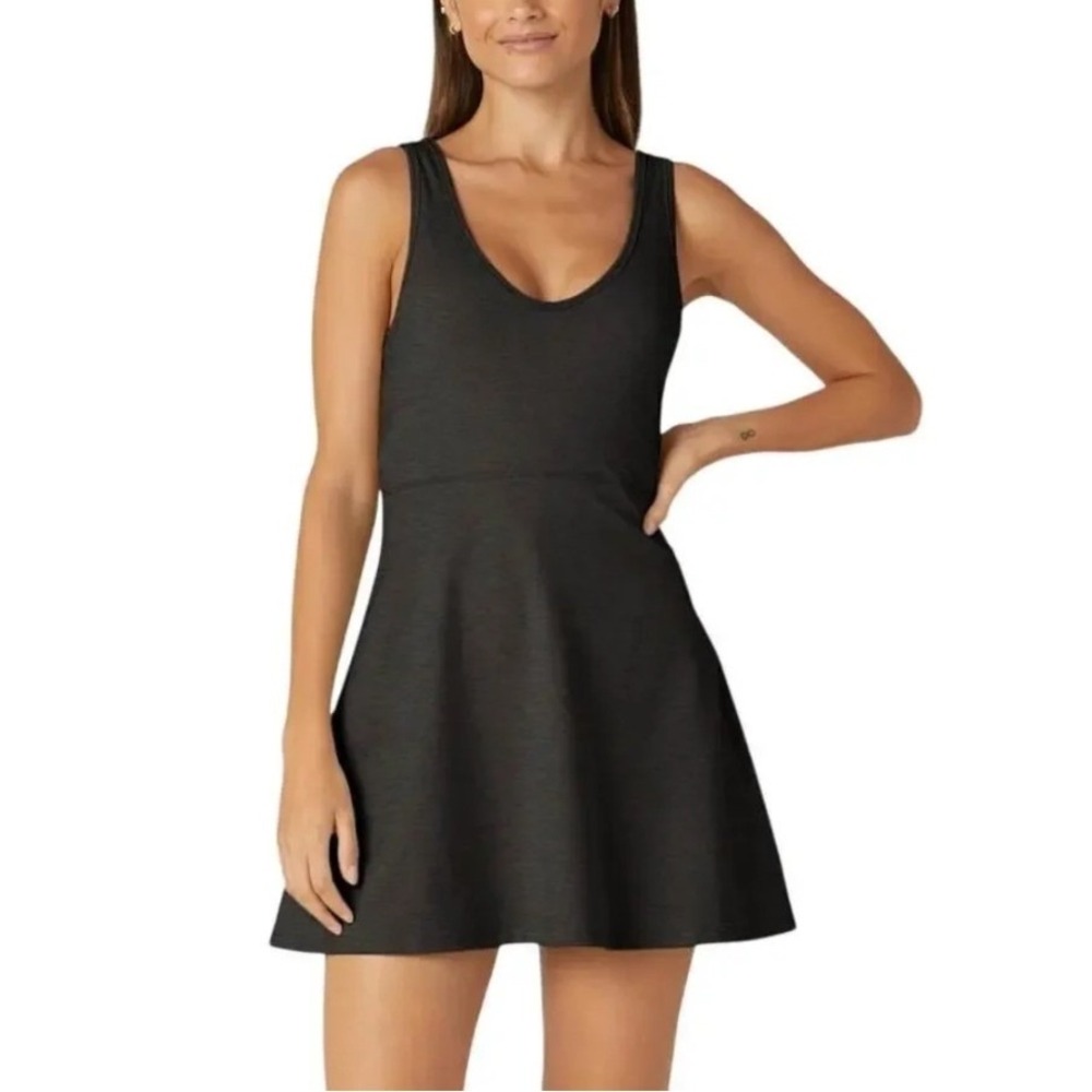 Beyond Yoga Spacedye Movement Dress Darkest Night Charcoal Gray XS Activewear